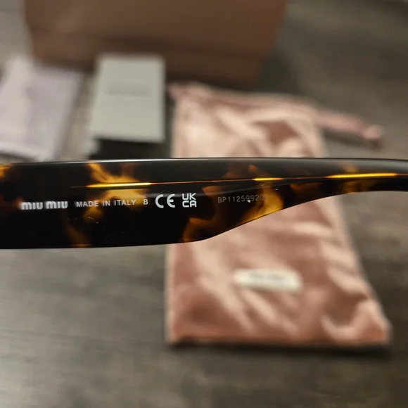 Miu Miu Sunglasses Glimpse MU 01YS 14L09Z 51-22 Honey Havana